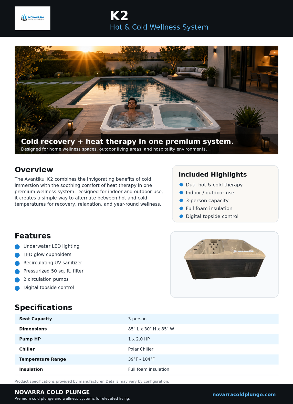 Avantikul K2 Hot & Cold Wellness System